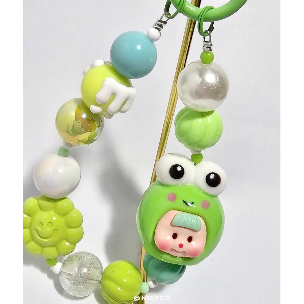 DUOMEI SANRIO handmade with painted beads, beads, keychain or phone charm Kawaii Japan | HelloKitty, Keroppi, Pochacco, Cinnamoroll