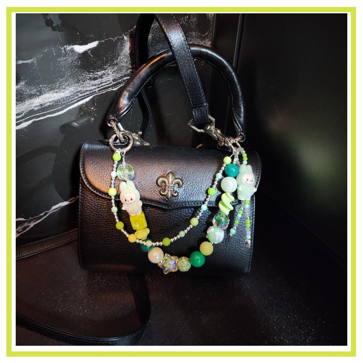 Beaded Bag Chain | one-of-a-kind handmade | Labubu | charms, Have a seat, Macaron, Valentine's Gift, high quality beads
