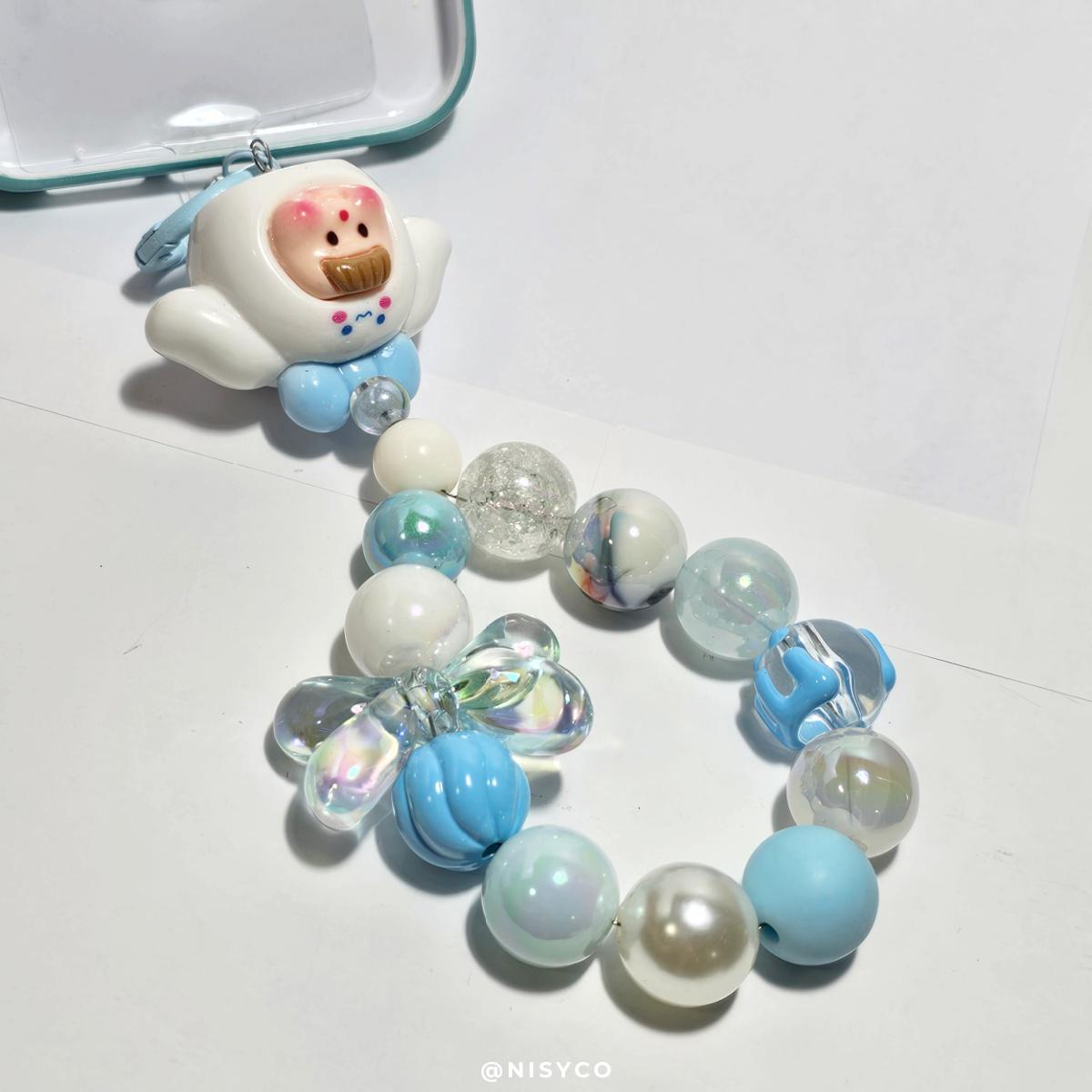 DUOMEI SANRIO handmade with painted beads, beads, keychain or phone charm Kawaii Japan | HelloKitty, Keroppi, Pochacco, Cinnamoroll