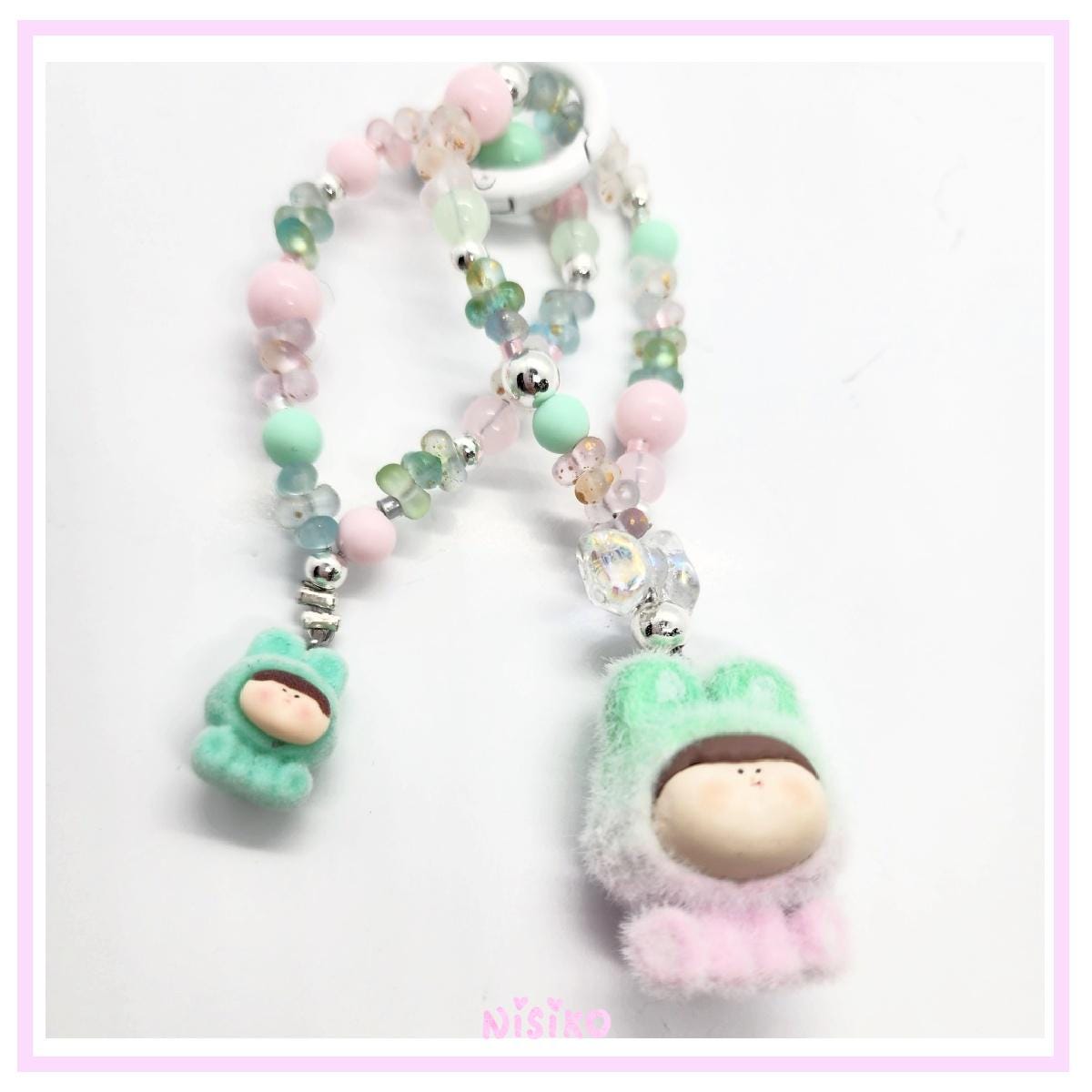 Authentic Cute Bean handmade with painted beads Mother's Day