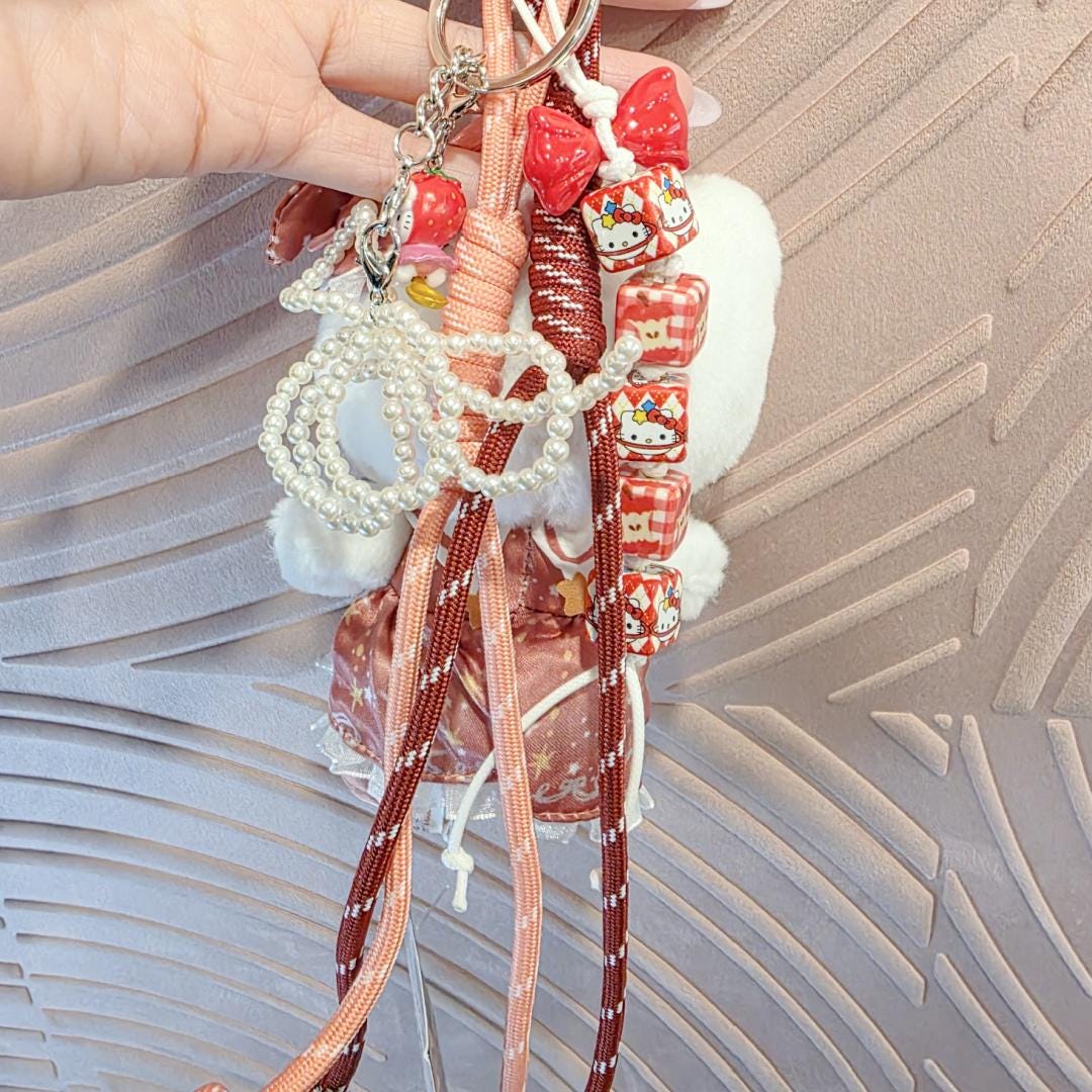 Handmade Labubu and other dolls Plushy keychain, or bag charm