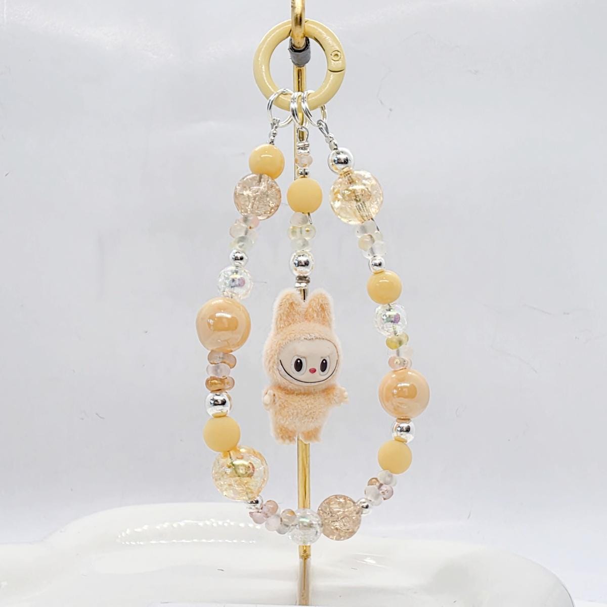 Labubu The Monsters Bean one-of-a-kind high quality beads - keychain or phone charm, furry | Macaron small| Mother's Day