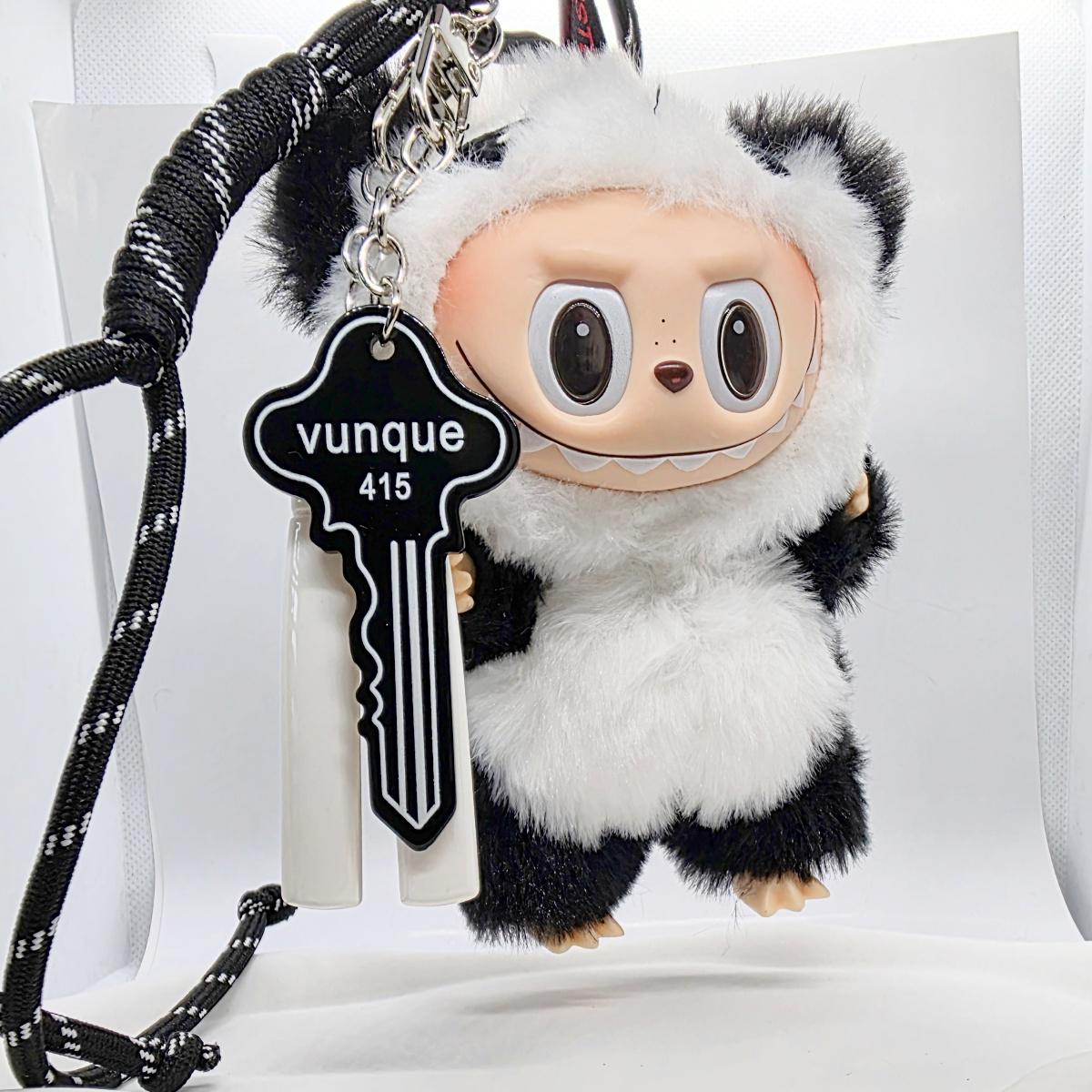 Handmade Labubu Plushy keychain, or bag charm Labubu head Mother's Day