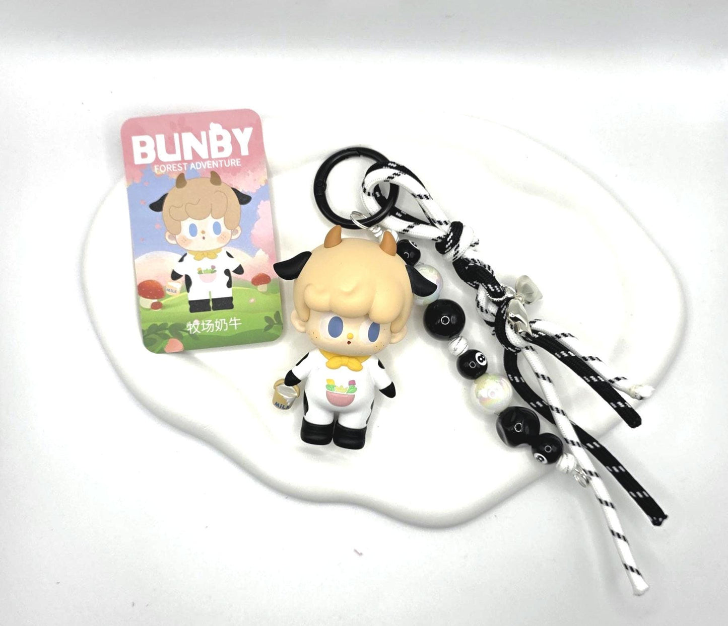 Discounted BUNNY beaded keychain and Authentic Figure Kawaii | Cute Chain Gift Mother's Day