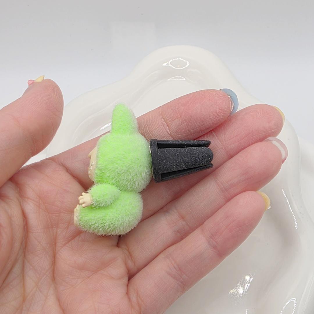 Labubu The Monsters soft short fur Bean! one-of-a-kind handmade pen!