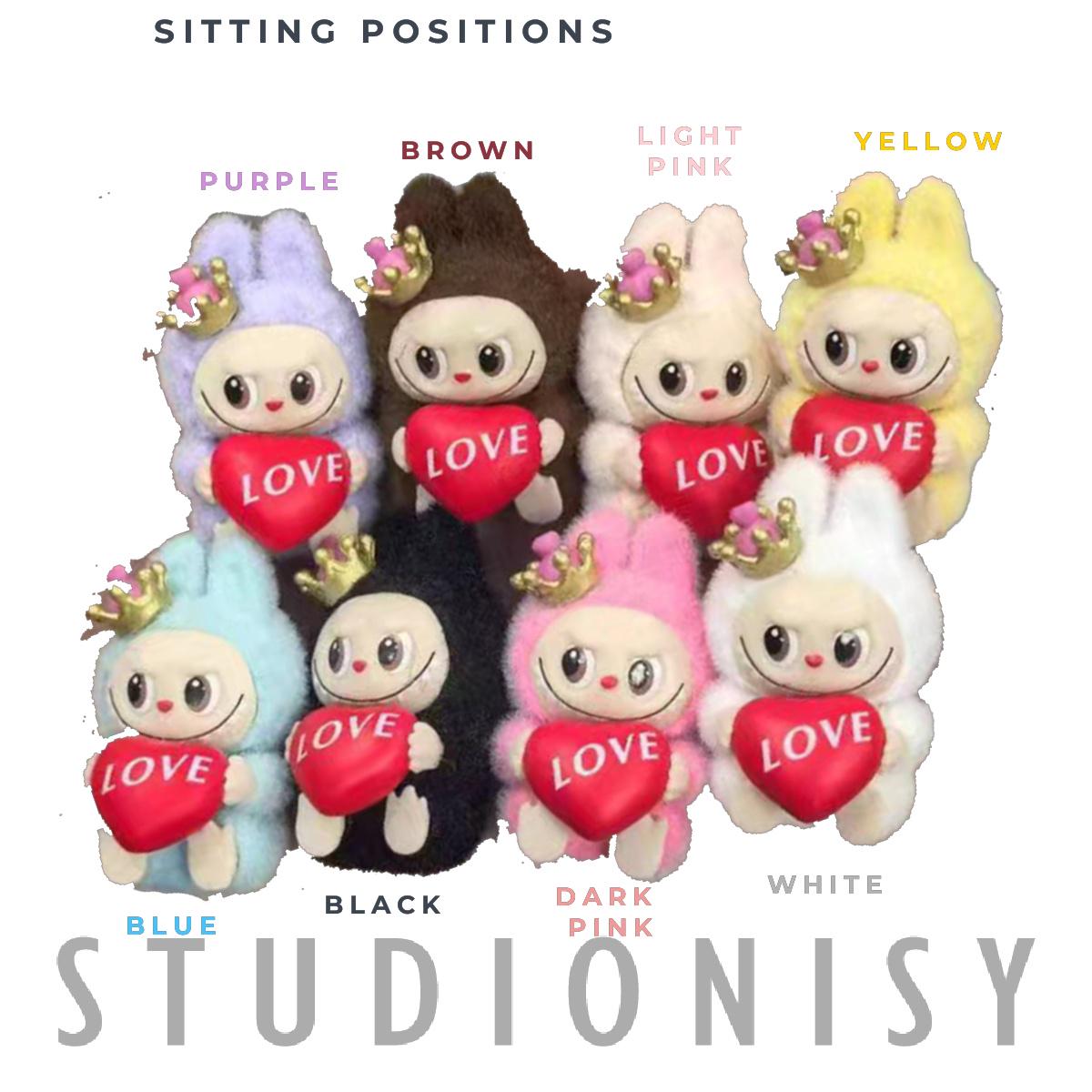 StudioNisy Handmade keychain/phone strap Labubu The Monsters LOVE POPMART Bean