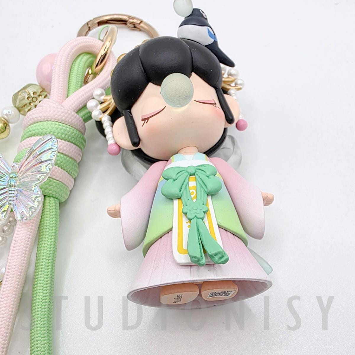 StudioNisy Blindbox Authentic Rolife Nanci keychain with beaded chain | phone or bag charm | Chinese Character