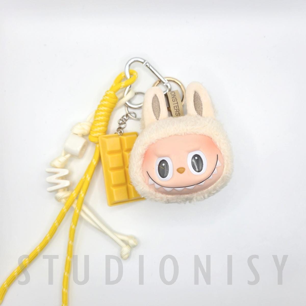 StudioNisy Handmade Labu Head MACARON Plushy keychain, or bag charm Labubu head,