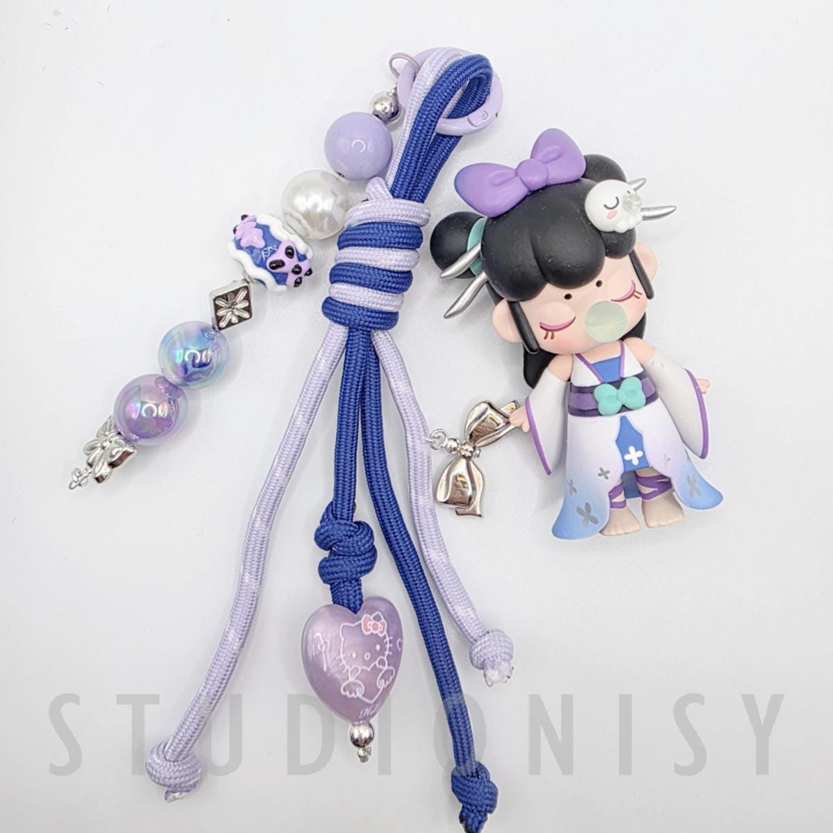 StudioNisy Blindbox Authentic Rolife Nanci keychain with beaded chain | phone or bag charm | Chinese Character