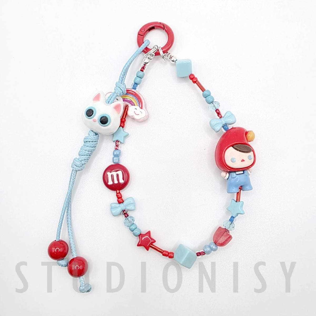 StudioNisy Cute beaded keychains, phone chains or bag charm McDs, plastic charms