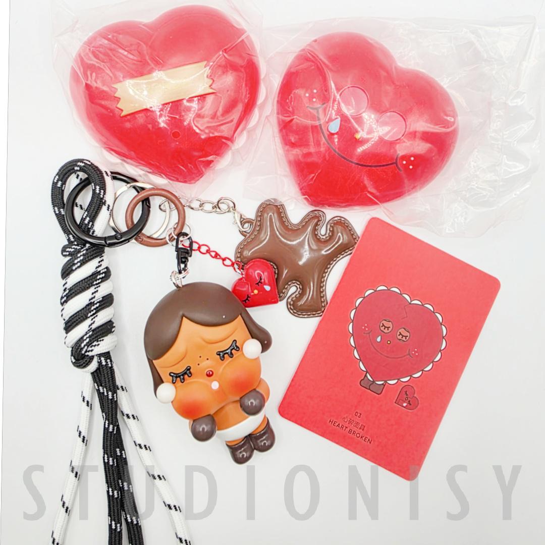 StudioNisy Popmart Blindbox Authentic Figure keychain with beaded chain | phone or bag charm | Crybaby | Twinkle Twinkle | Dimoo