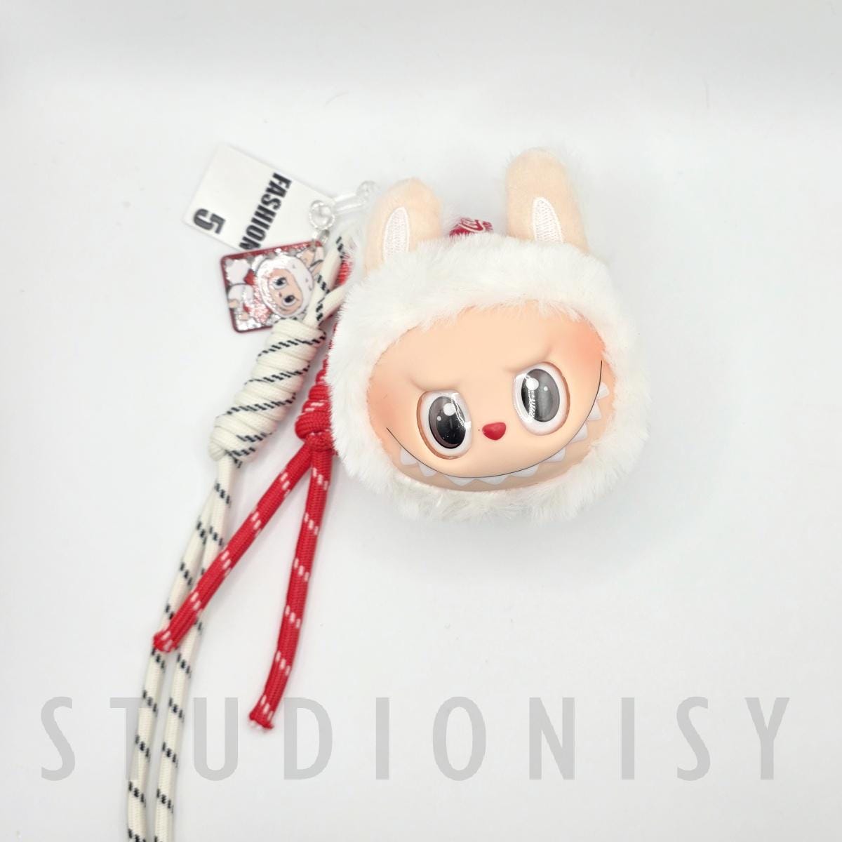 StudioNisy Handmade Labu Head MACARON Plushy keychain, or bag charm Labubu head,