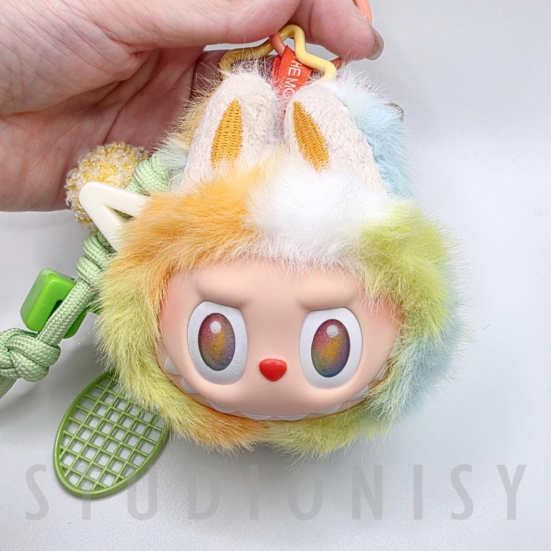 Handmade Labu Head Plushy Keychain: Collectible Bag Charm