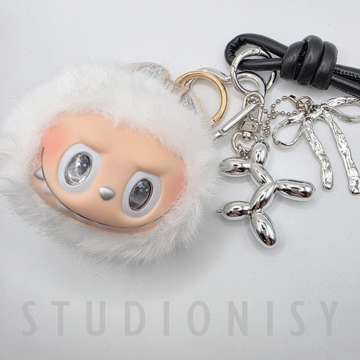 Handmade Labu Head Plushy Keychain: Collectible Bag Charm