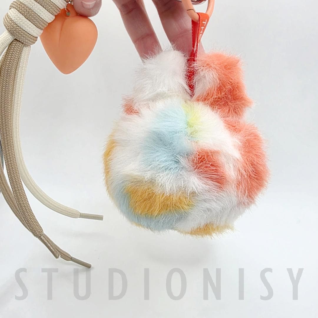 Handmade Labu Head Plushy Keychain: Collectible Bag Charm