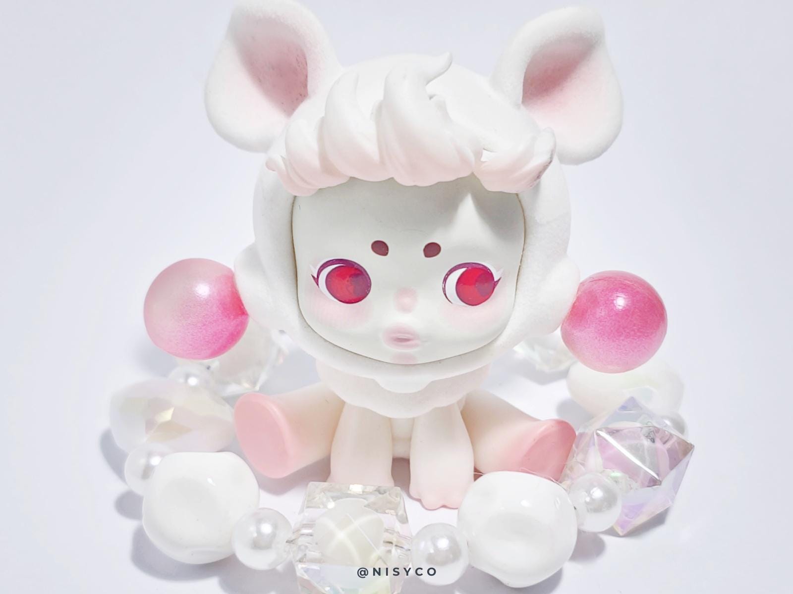 Skull Panda beaded handmade keychain and figure Kawaii Japan | Lowered shipping cost GiftDay