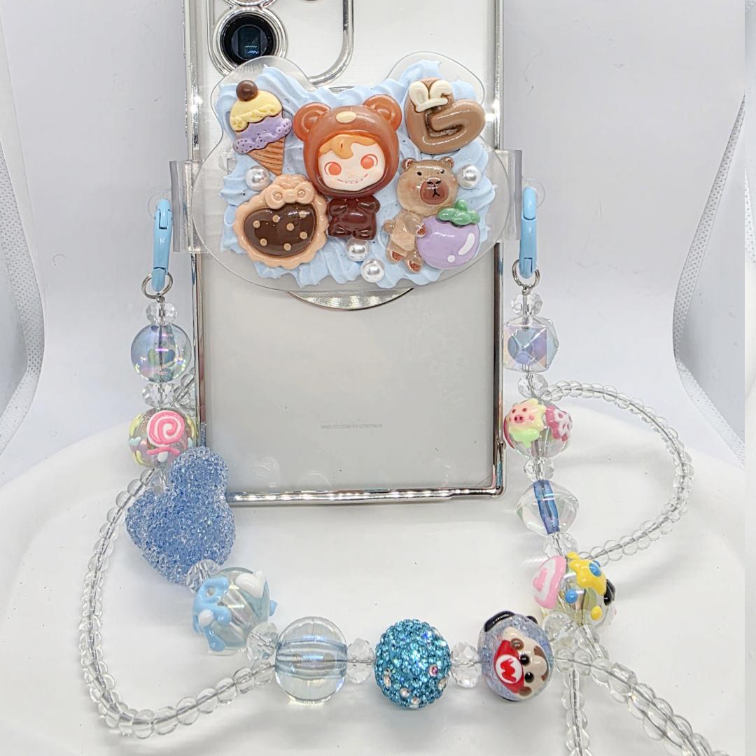 Authentic figure phone accessory with and without chain Kawaii Japan | Cute Chain Mother's Day
