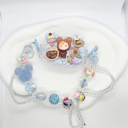 Authentic figure phone accessory with and without chain Kawaii Japan | Cute Chain Mother's Day