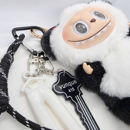 Handmade Labubu Plushy keychain, or bag charm Labubu head Mother's Day
