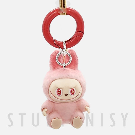 One of a Kind Labubu The Monsters simple fuzzy fur Bean with keychain ! Great gift