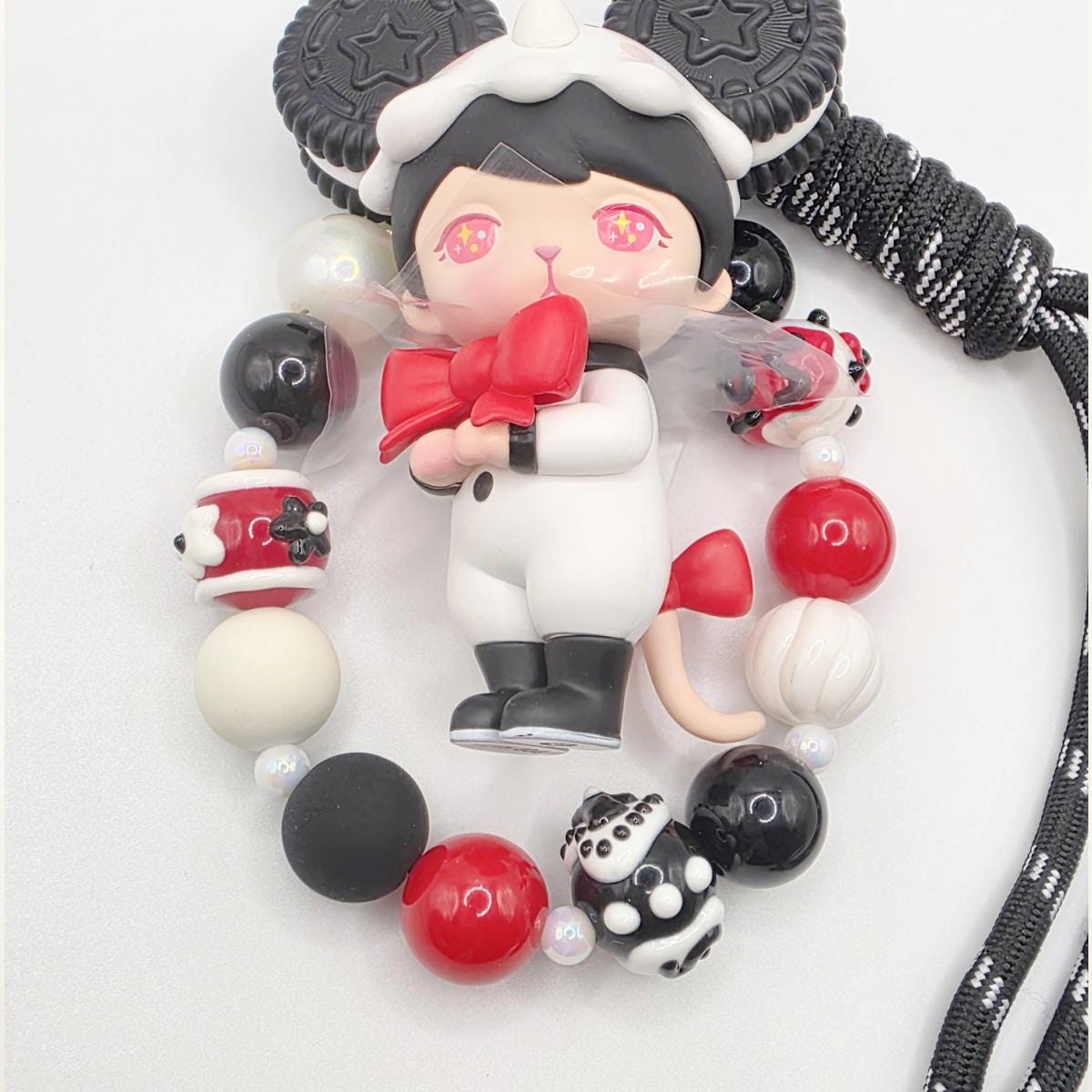 StudioNisy Authentic Popmart BUNNY horoscope with beaded keychain and Figure Kawaii | Cute Chain