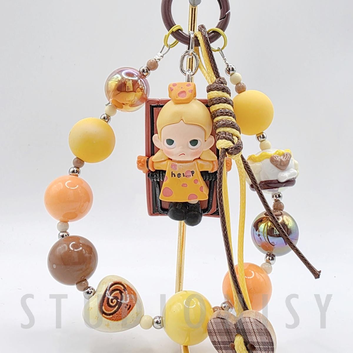 StudioNisy Zsiga Bean oneofakind handmade - keychain or phone charm