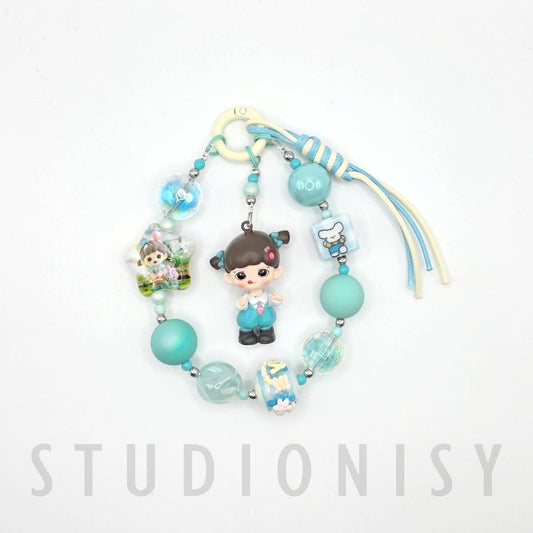 StudioNisy TntSpace Zorra Zora Bean oneofakind handmade - keychain or phone charm