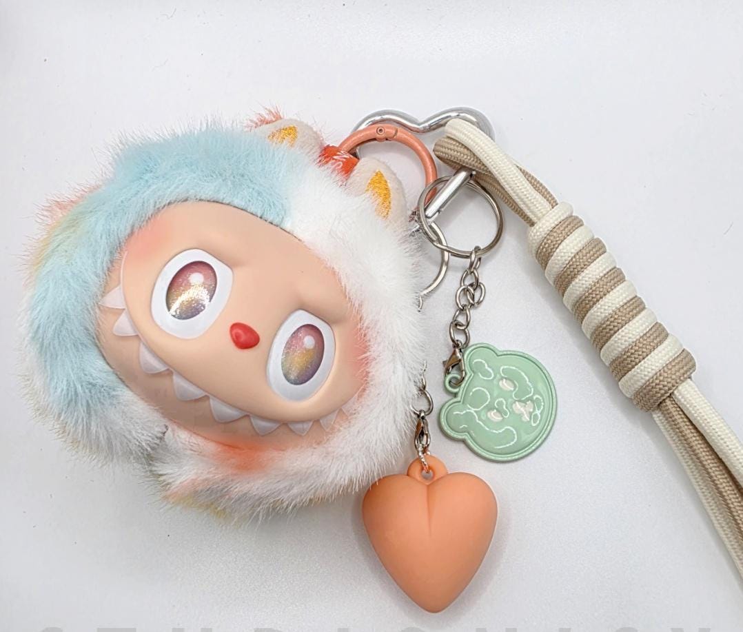 Nisi Handmade Labu Head Plush Keychain: BIE Big into Energy Bag Charm special