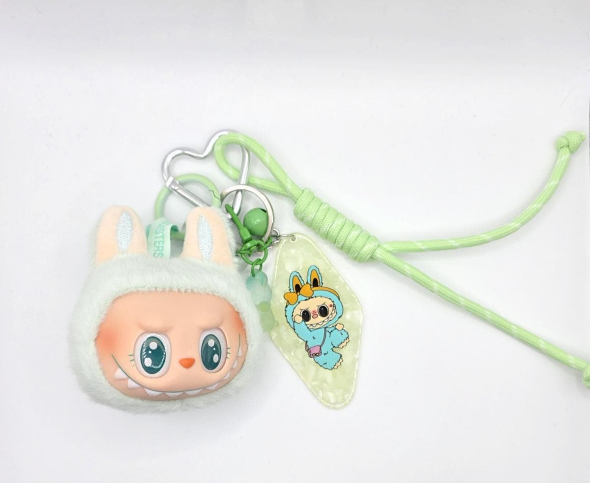 Nisi Handmade Labu Head Plush Keychain: BIE Big into Energy Bag Charm special
