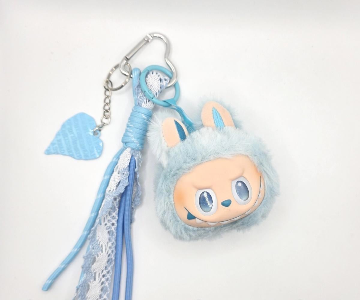 Nisi Handmade Labu Head Plush Keychain: BIE Big into Energy Bag Charm special