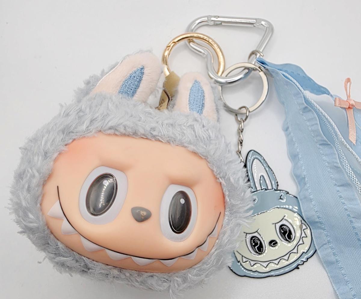 Nisi Handmade Labu Head Plush Keychain: BIE Big into Energy Bag Charm special