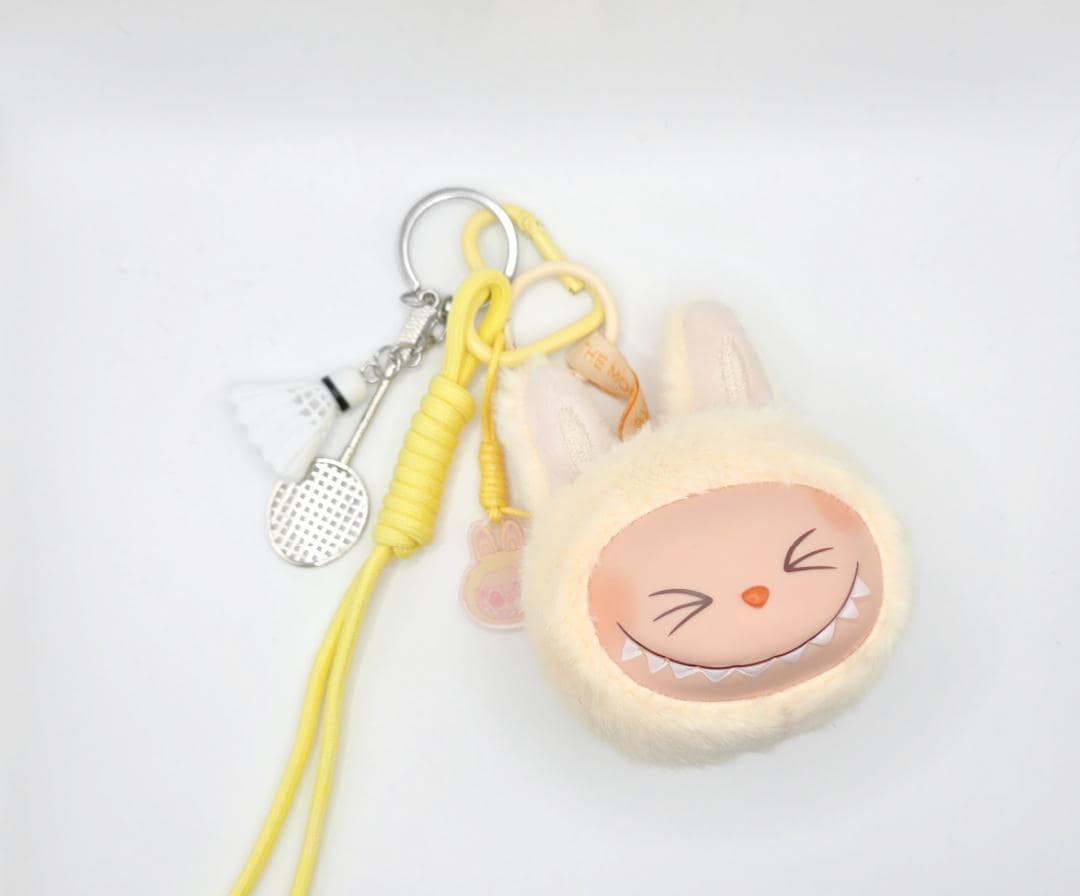 Nisi Handmade Labu Head Plush Keychain: BIE Big into Energy Bag Charm special