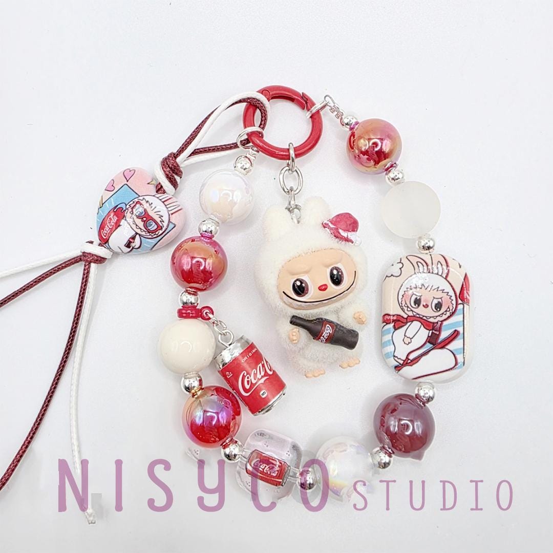 Nisi Handmade keychain/phone strap Labu The Monsters LOVE COLA Labu Bean