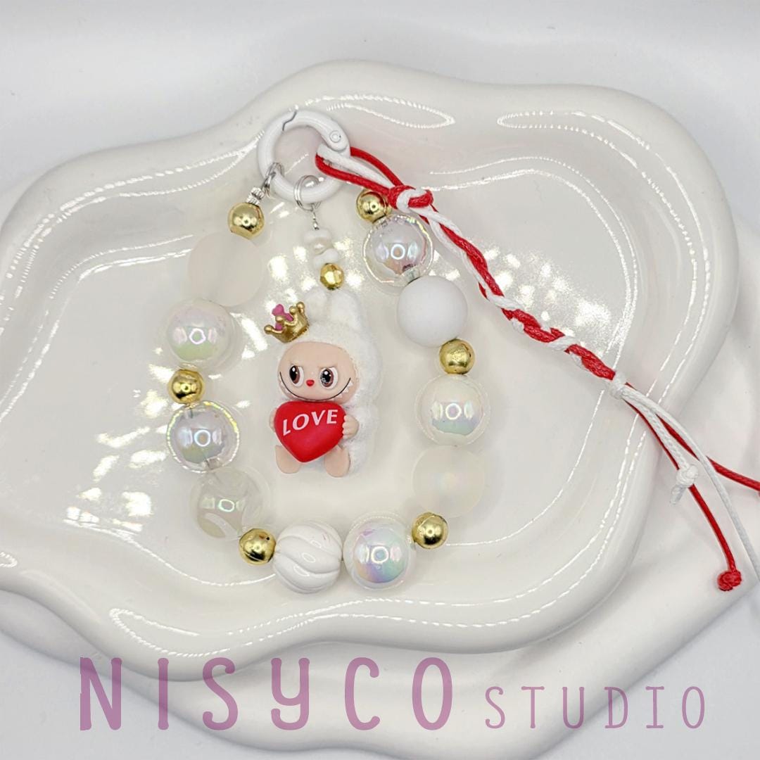 Nisi Handmade keychain/phone strap Labu The Monsters LOVE COLA Labu Bean