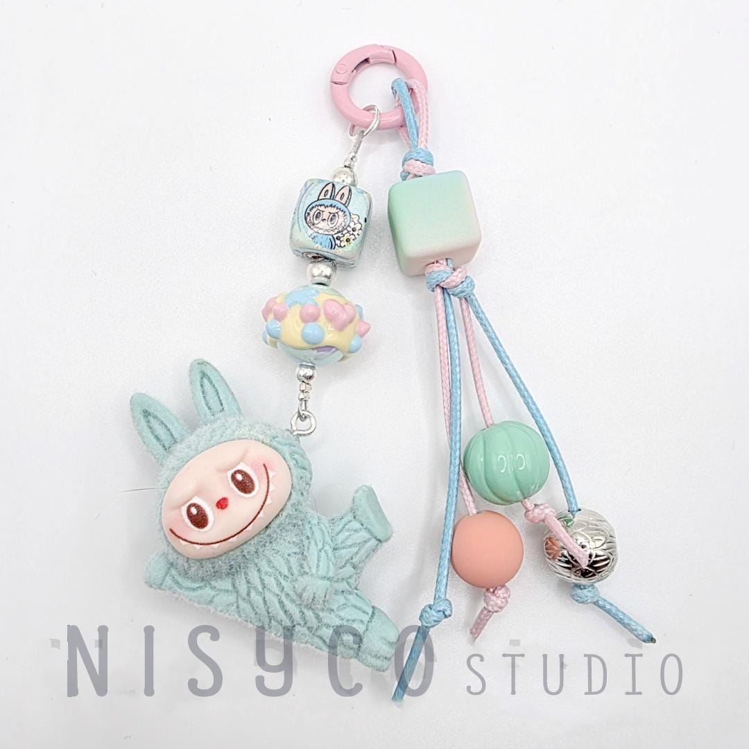 Nisi Handmade keychain/phone strap Labu The Monsters LOVE COLA Labu Bean