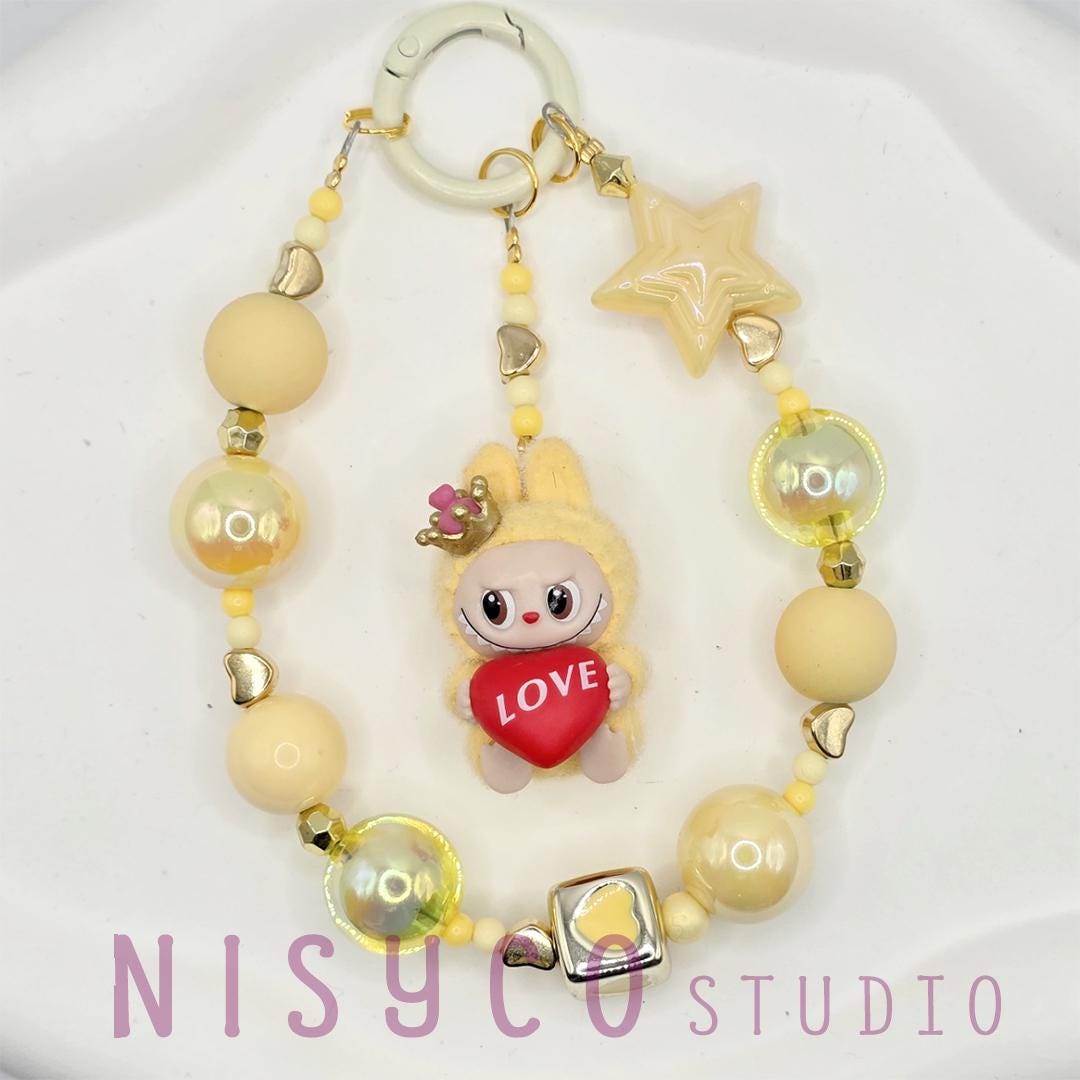 Nisi Handmade keychain/phone strap Labu The Monsters LOVE COLA Labu Bean