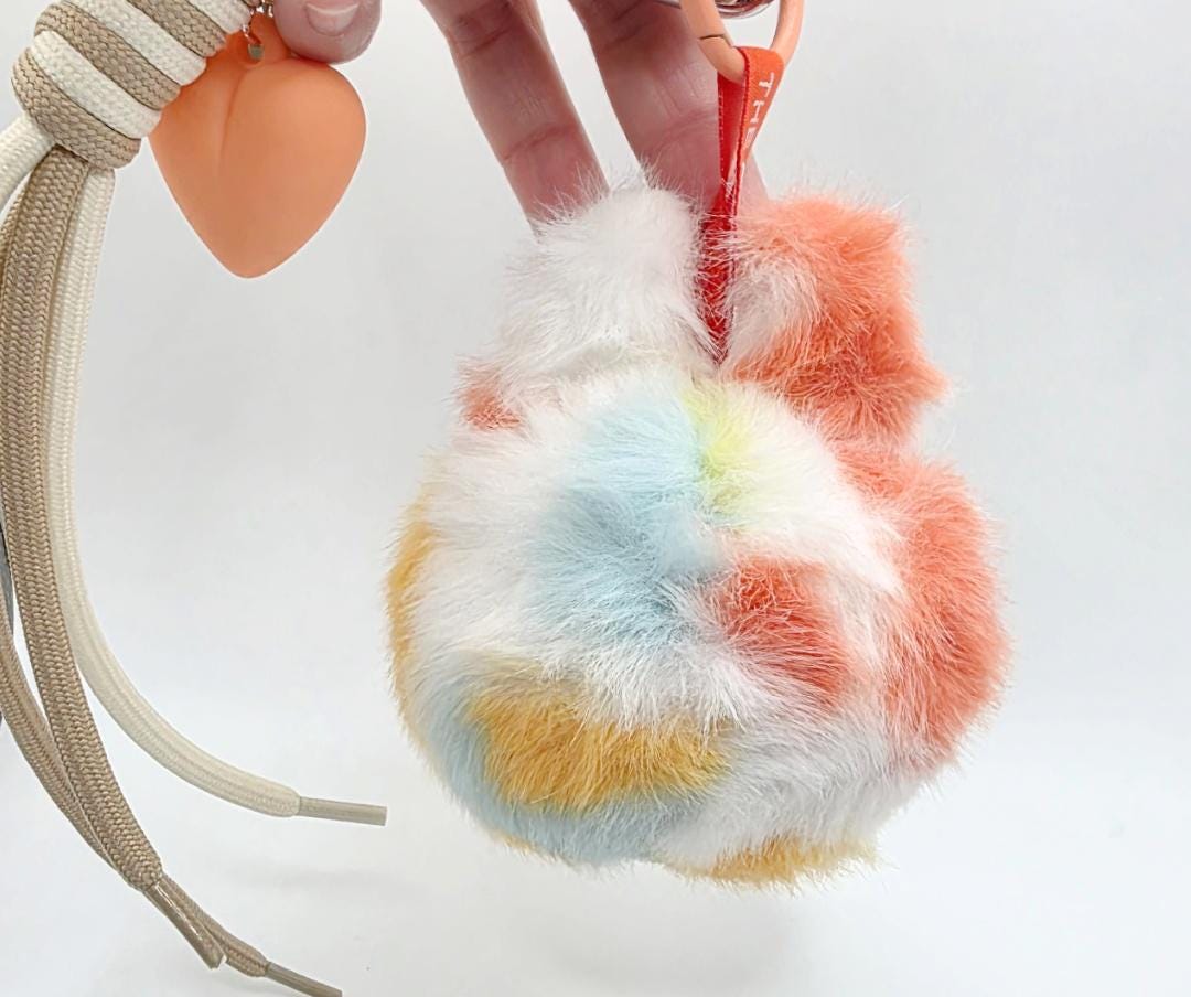 Nisi Handmade Labu Head Plush Keychain: BIE Big into Energy Bag Charm special