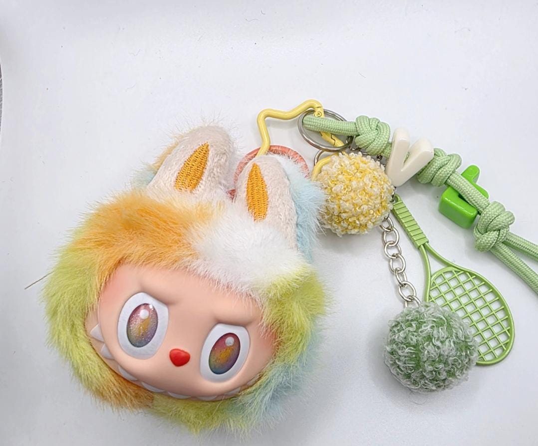 Nisi Handmade Labu Head Plush Keychain: BIE Big into Energy Bag Charm special