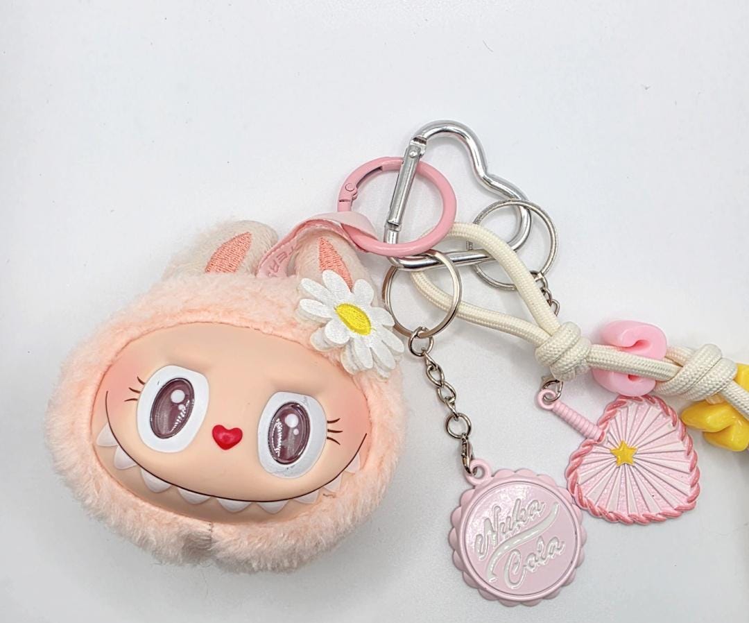 Nisi Handmade Labu Head Plush Keychain: BIE Big into Energy Bag Charm special