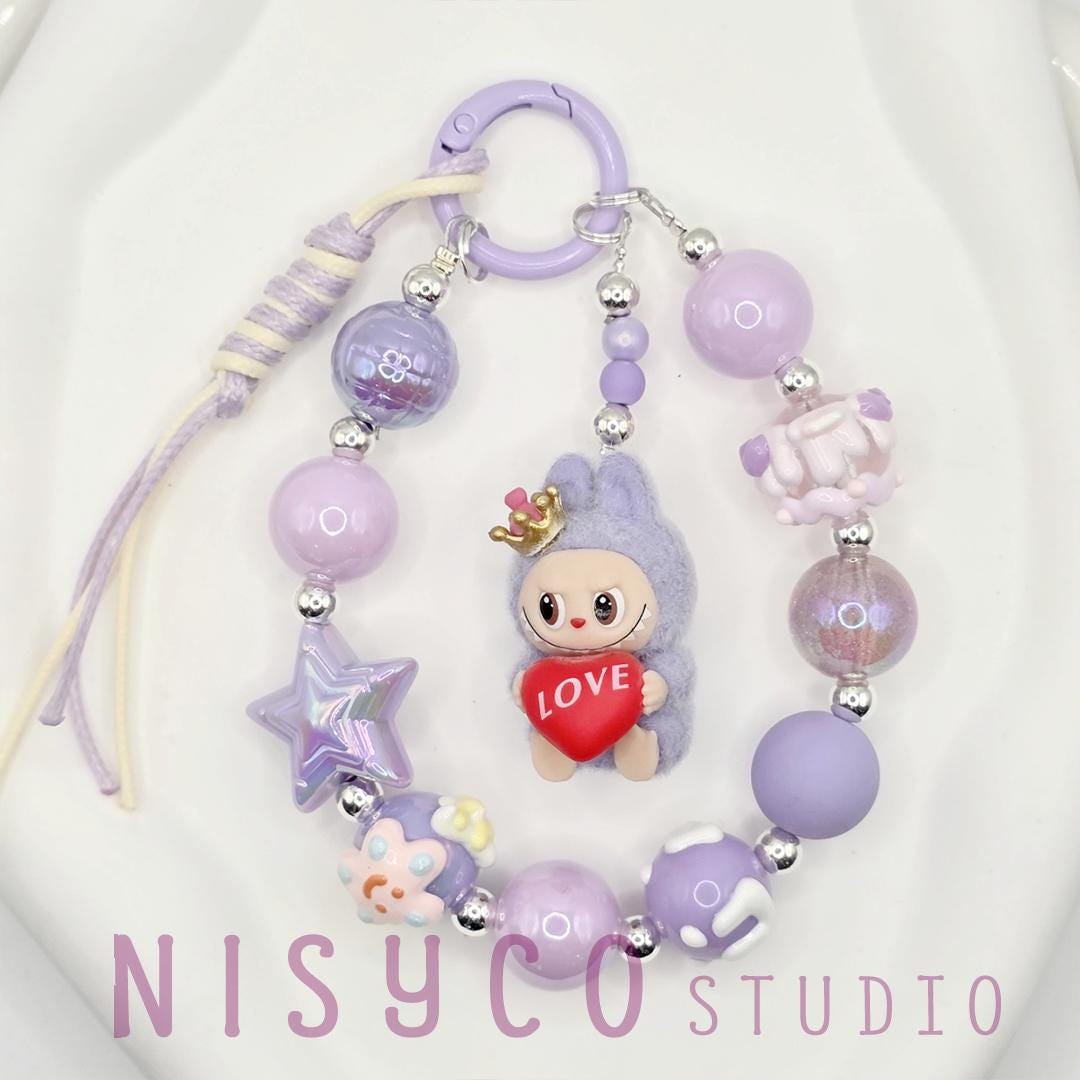 Nisi Handmade keychain/phone strap Labu The Monsters LOVE COLA Labu Bean