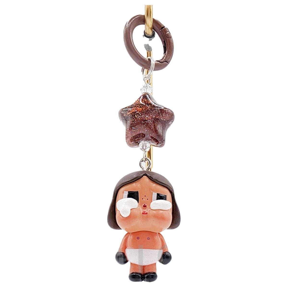 Nisi Handmade crybb mini beans beaded keychain or phone charm bag charm