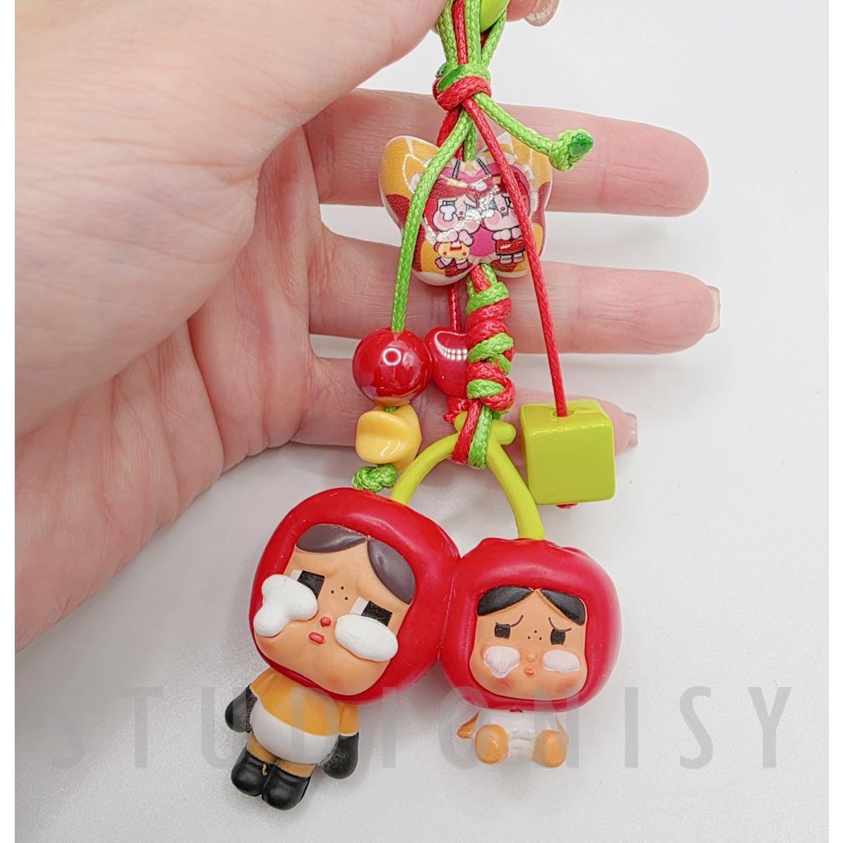 Nisi Handmade crybb mini beans beaded keychain or phone charm bag charm