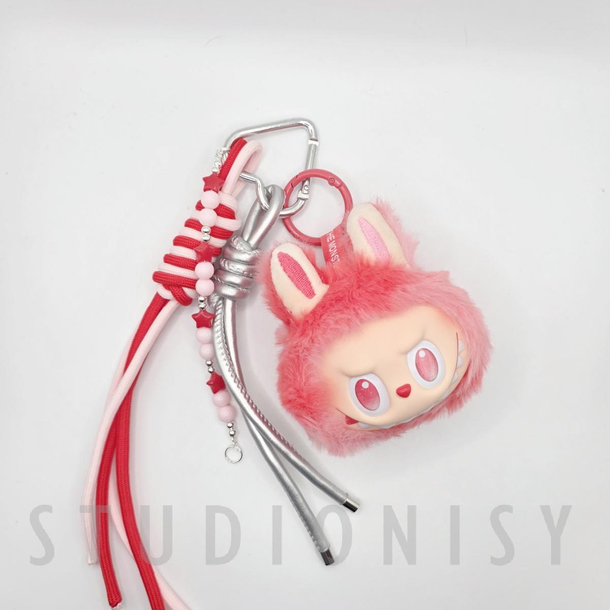 Nisi Handmade Labu Head Plush Keychain: BIE Big into Energy Bag Charm special