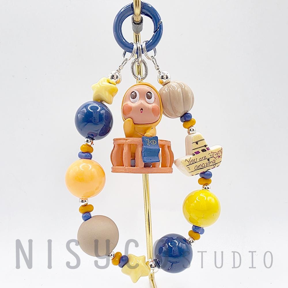 Nisi Handmade keychain/phone strap Twinkle Twinkle star beaded chain collection