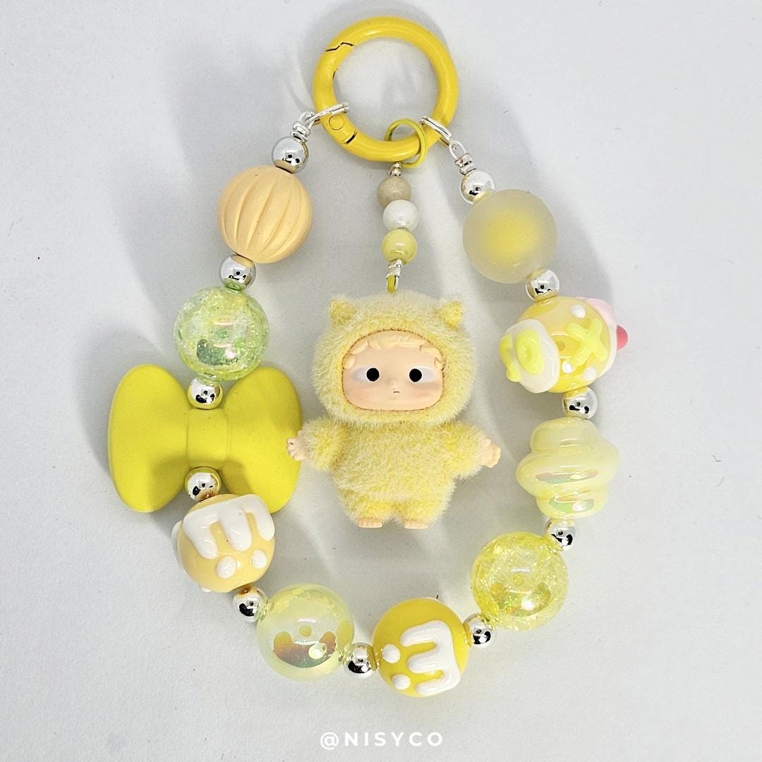 Nisi Handmade keychain/phone strap molly zsiga pucky dora