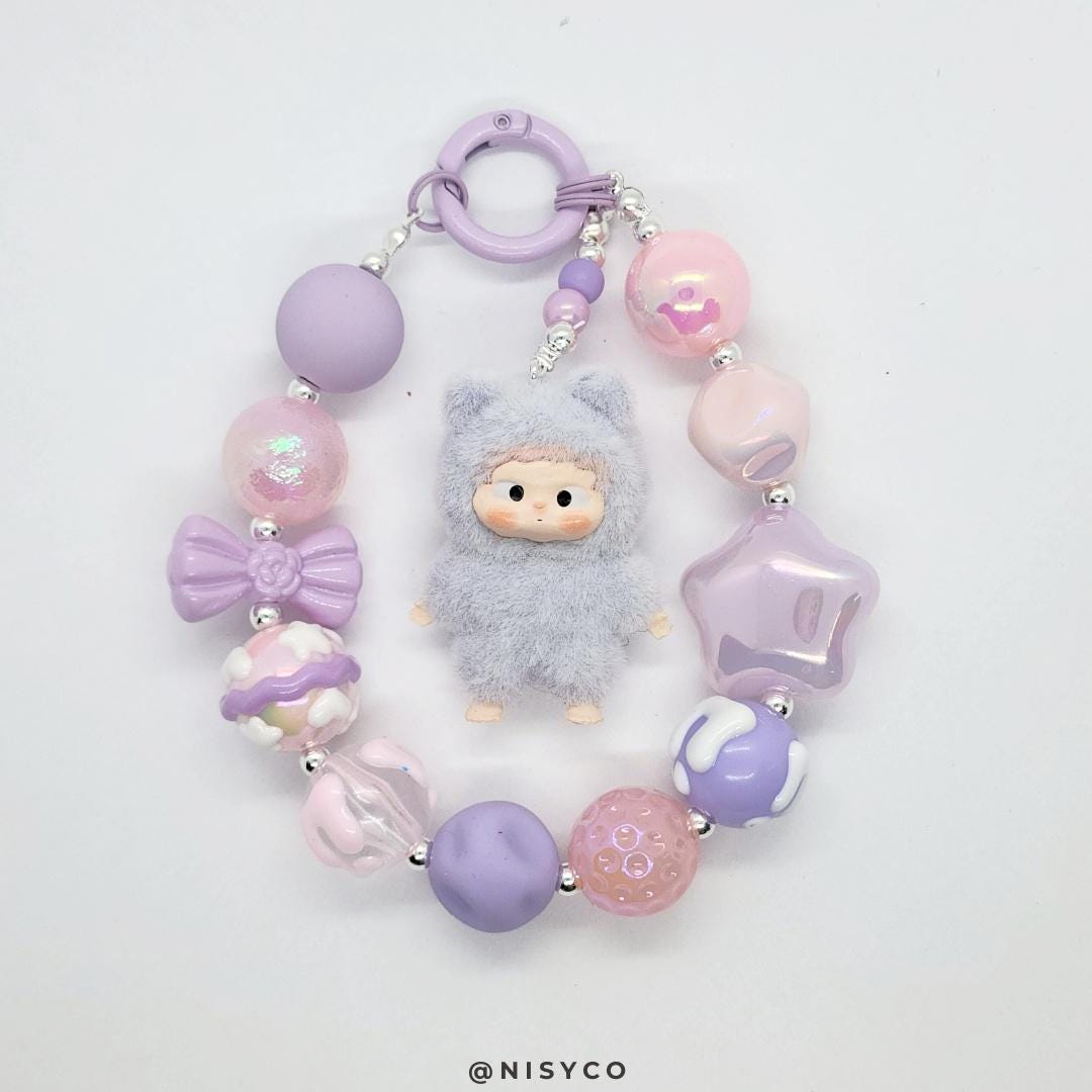 Nisi Handmade keychain/phone strap molly zsiga pucky dora