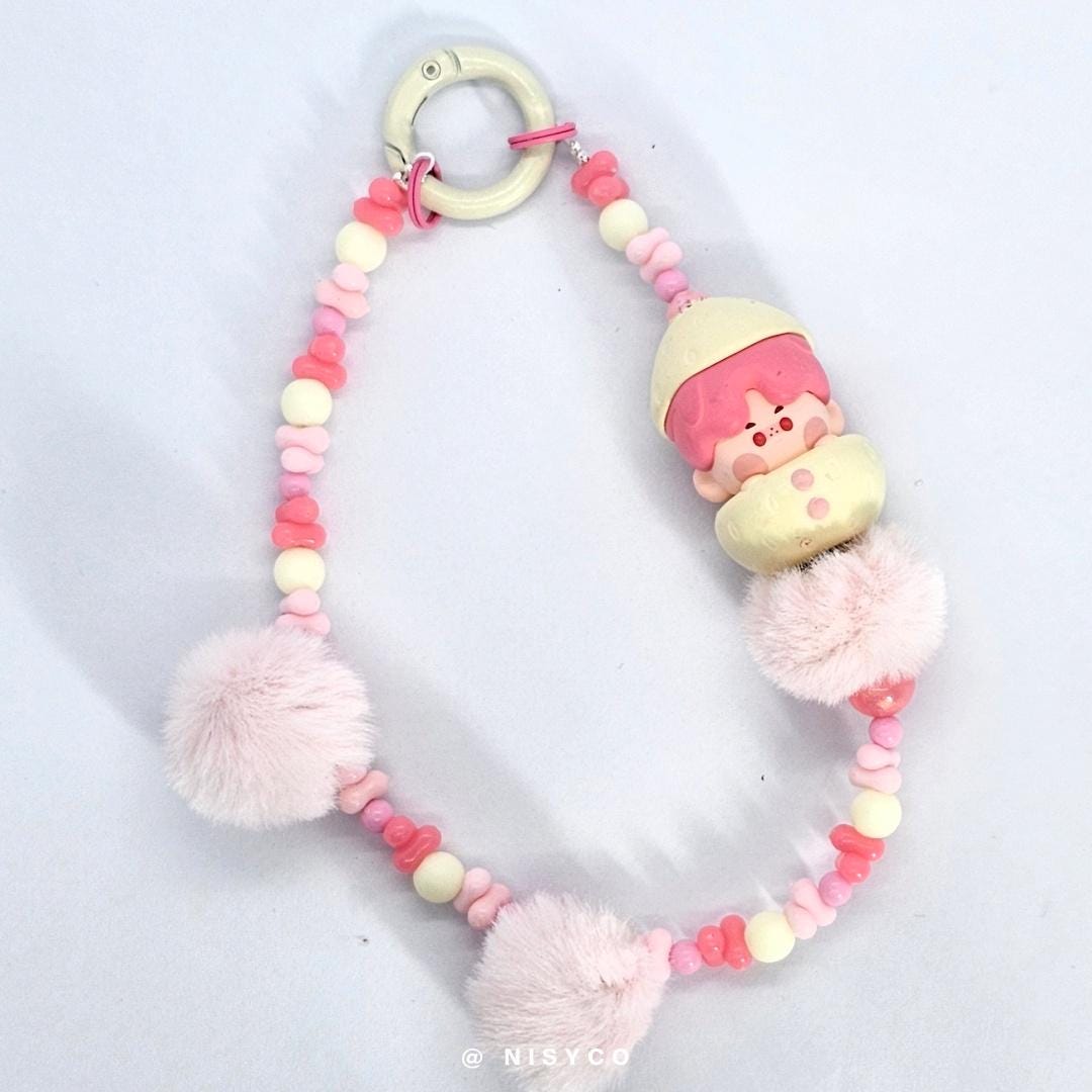 Nisi Handmade keychain/phone strap molly zsiga pucky dora